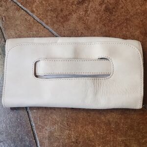 Able Cream Clutch Wristlet